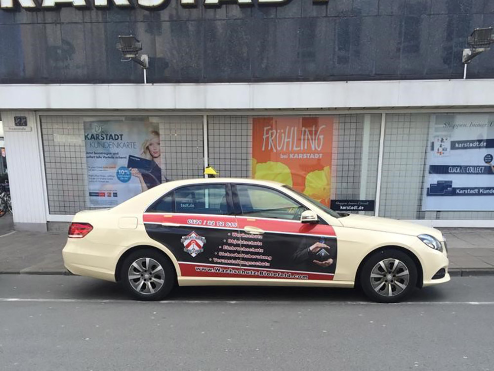 Taxi Werbung in Bielefeld